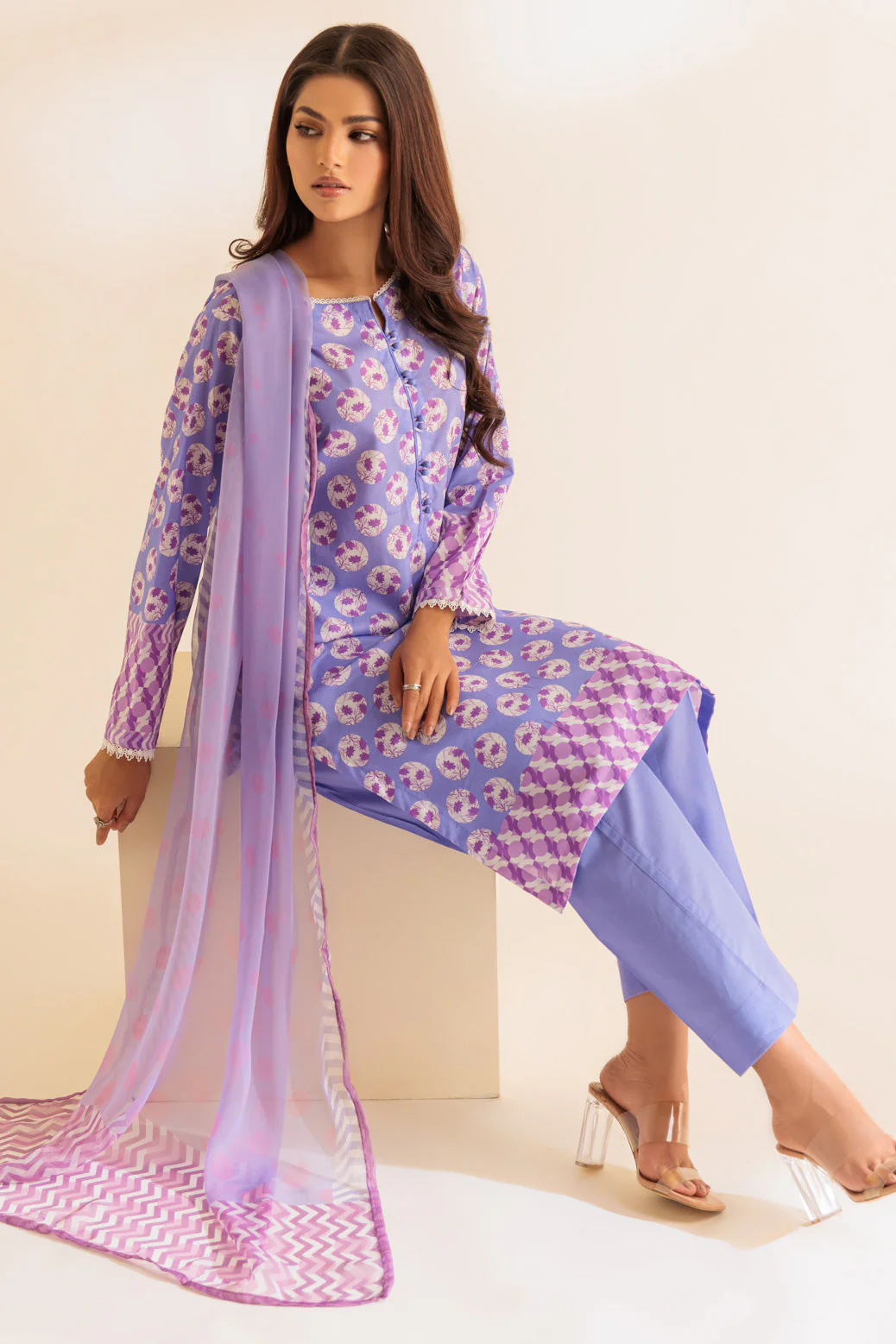 PURPLE-CAMBRIC-3 PIECE (2S24B3P292) - Image 3