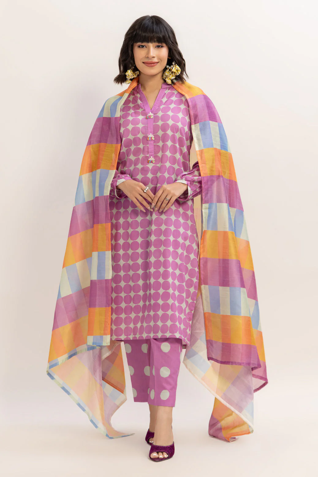 PURPLE-CAMBRIC-3 PIECE (BPS1243P15) - Image 3