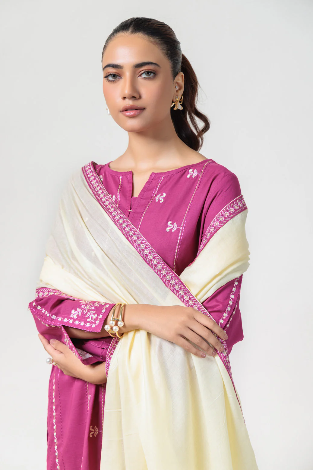 PURPLE-CAMBRIC-3 PIECE (BPS5243P07) - Image 2