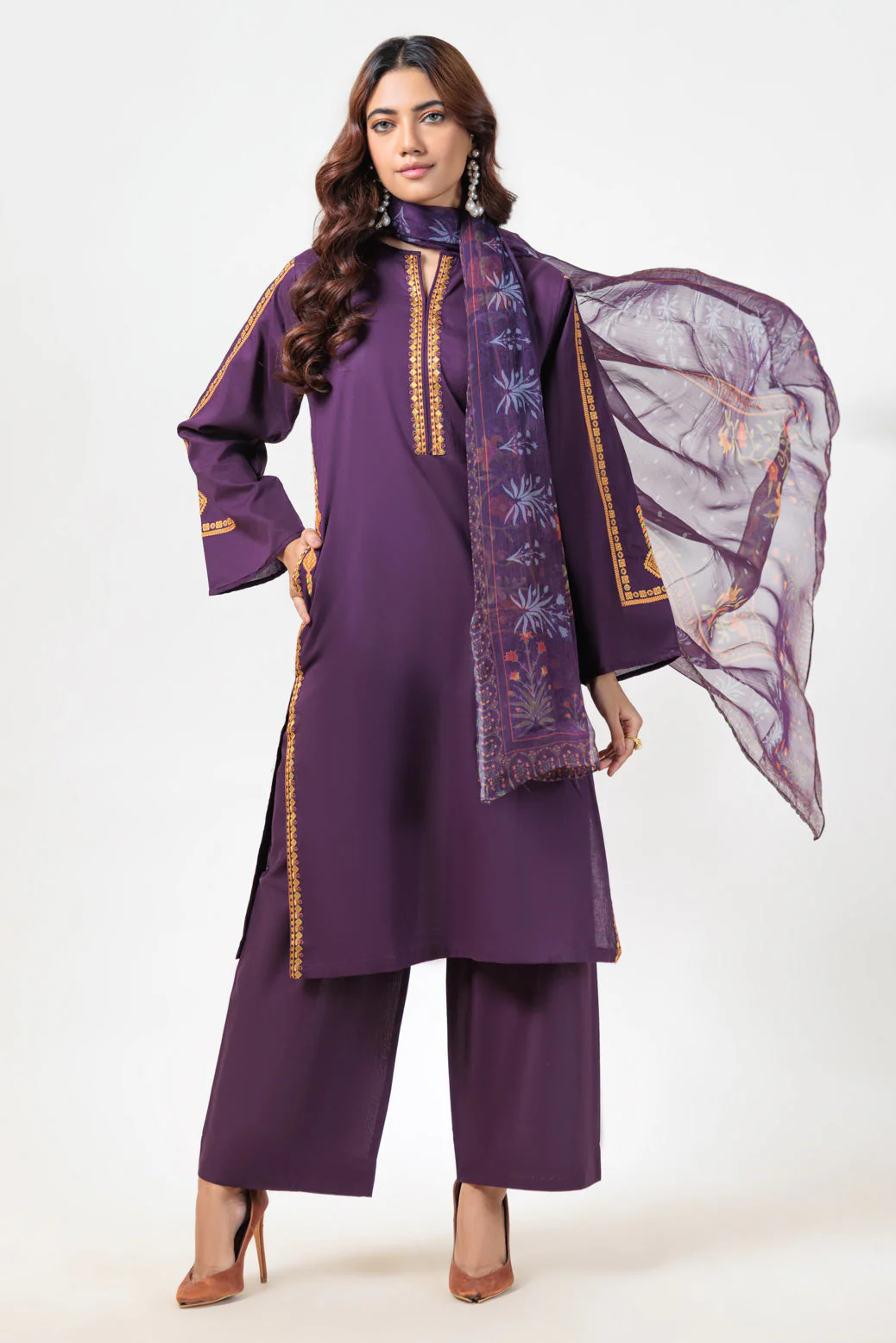 PURPLE-CAMBRIC-3 PIECE (BS2243P14) - Image 3