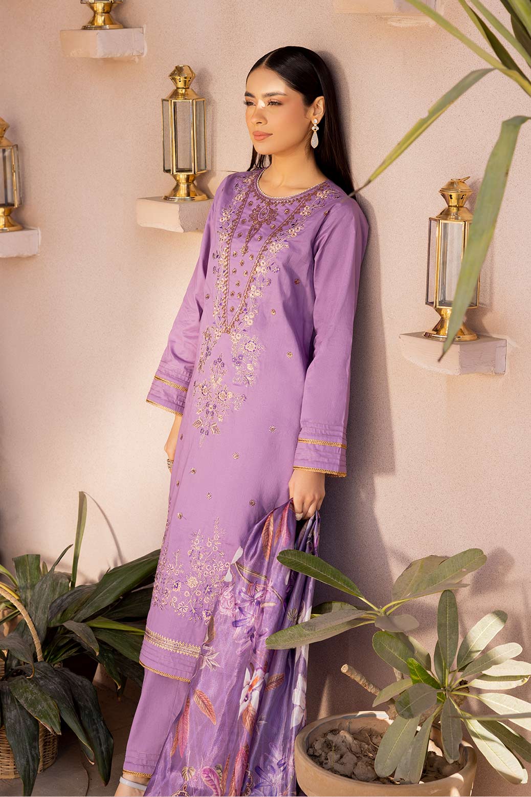 PURPLE-CAMBRIC-3 PIECE (SL1H233P04) - Image 4