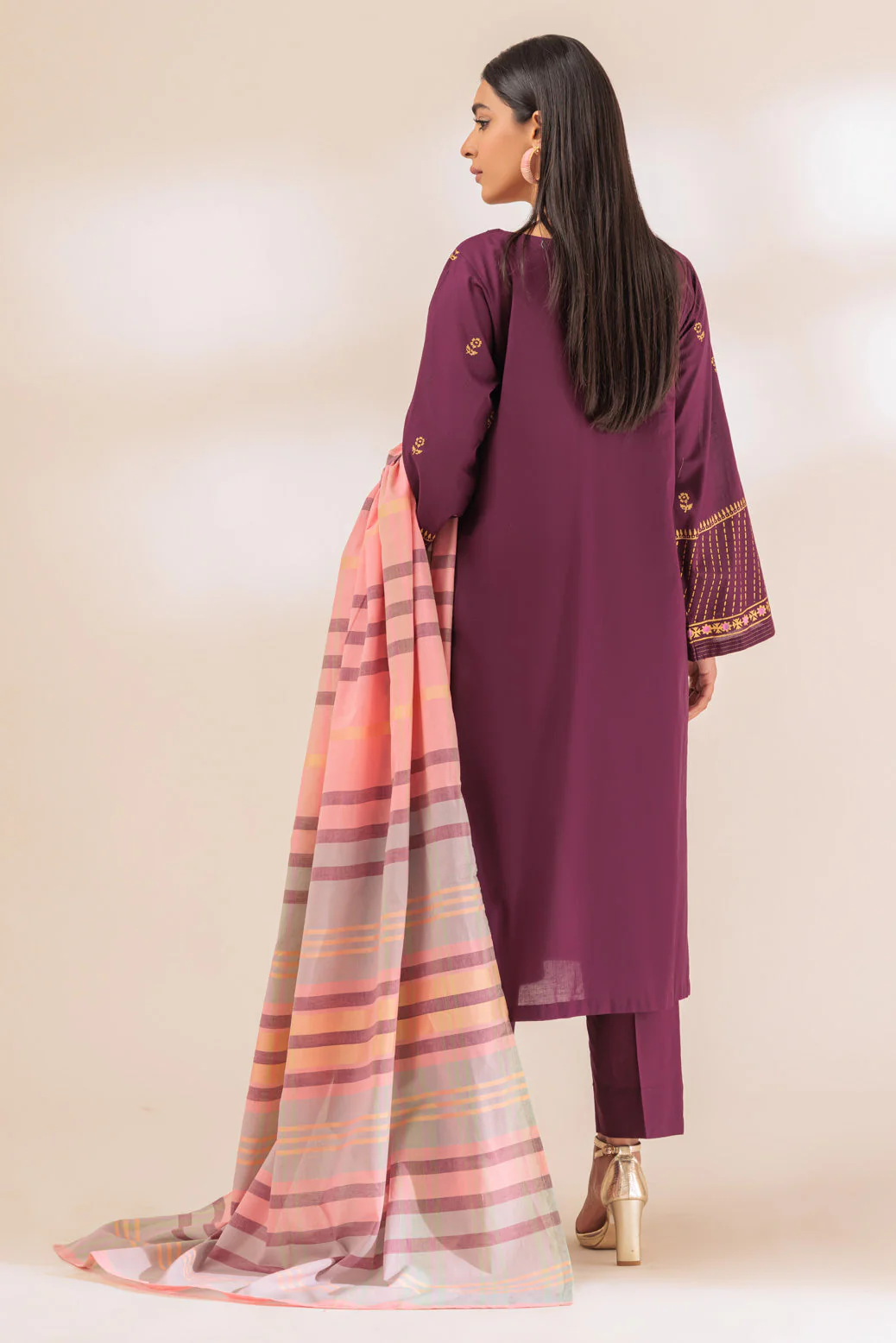 PURPLE-CAMBRIC-3 PIECE (SRLS233P03) - Image 3