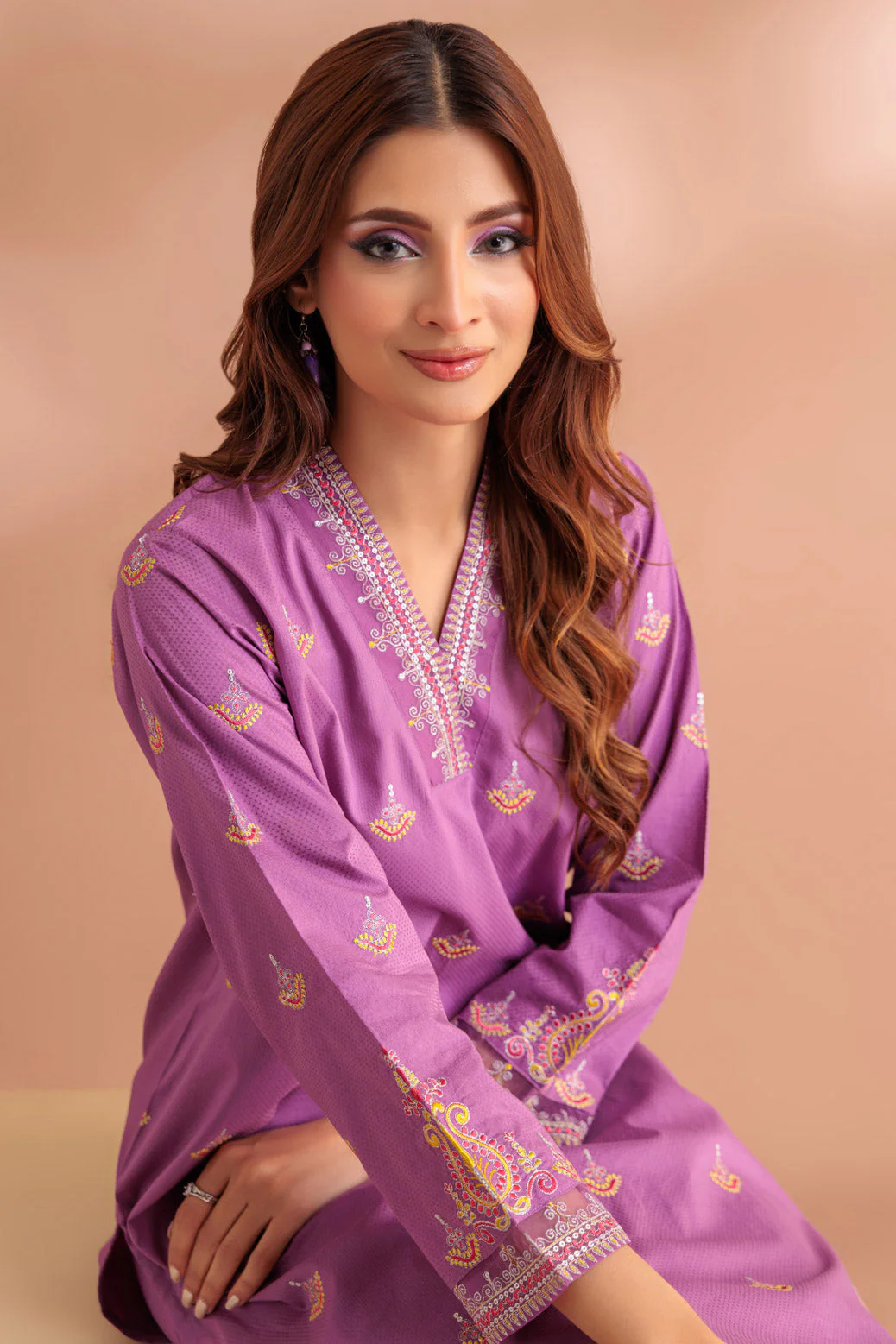 PURPLE-DOBBY-2 PIECE (SSS232P45) - Image 2