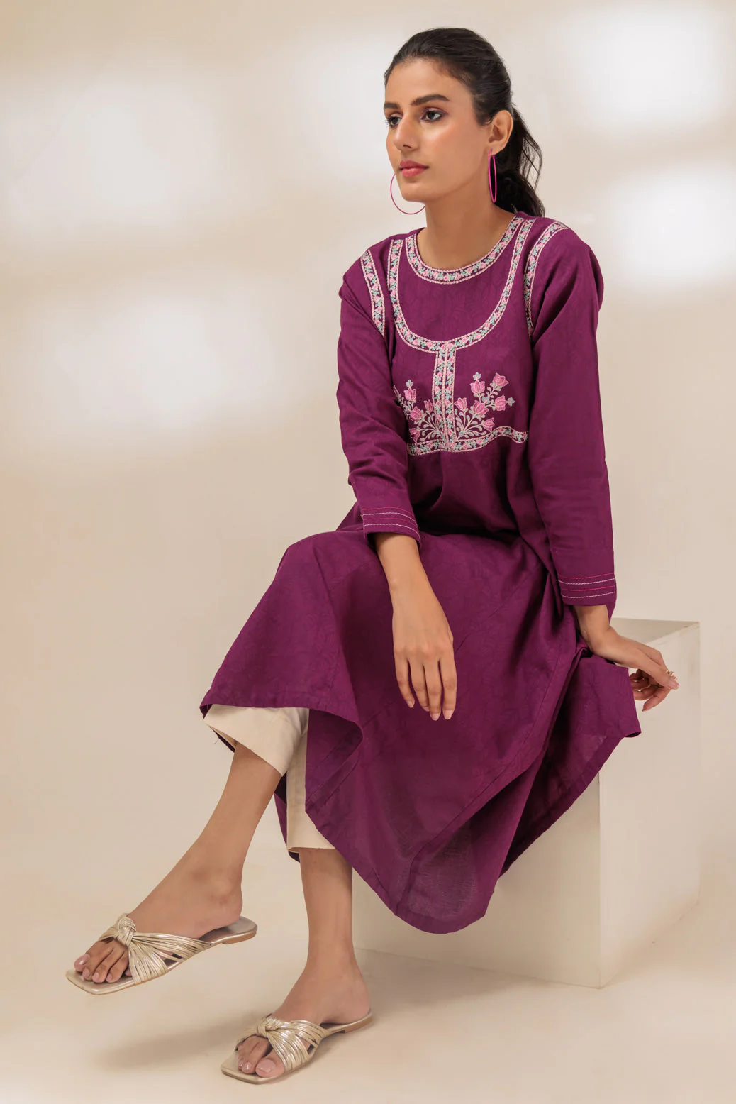 PURPLE-JACQUARD-1 PIECE (BSAS231P04) - Image 3