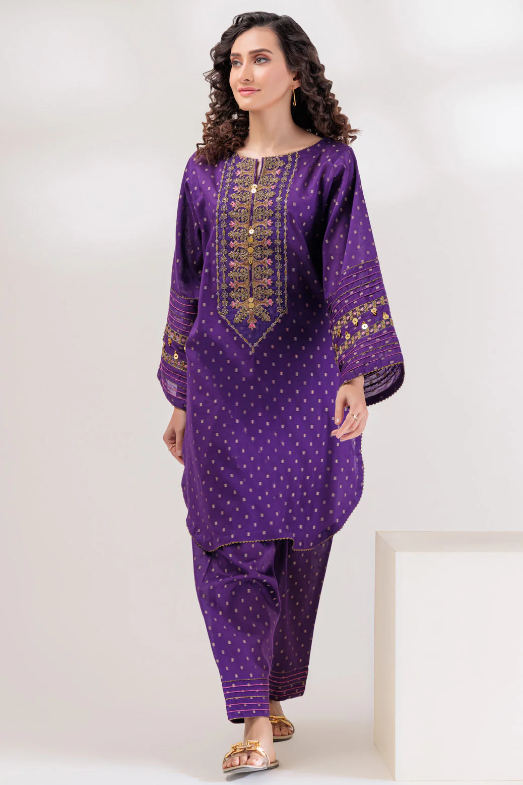PURPLE-JACQUARD-2 PIECE (BSAS232P11) - Image 2