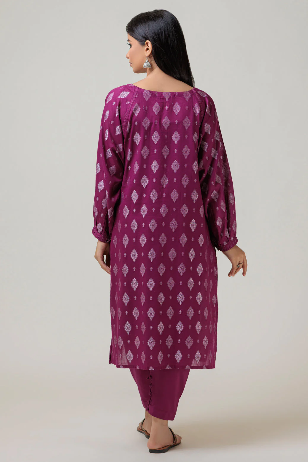 PURPLE-JACQUARD-2 PIECE (SRLS232P46) - Image 4
