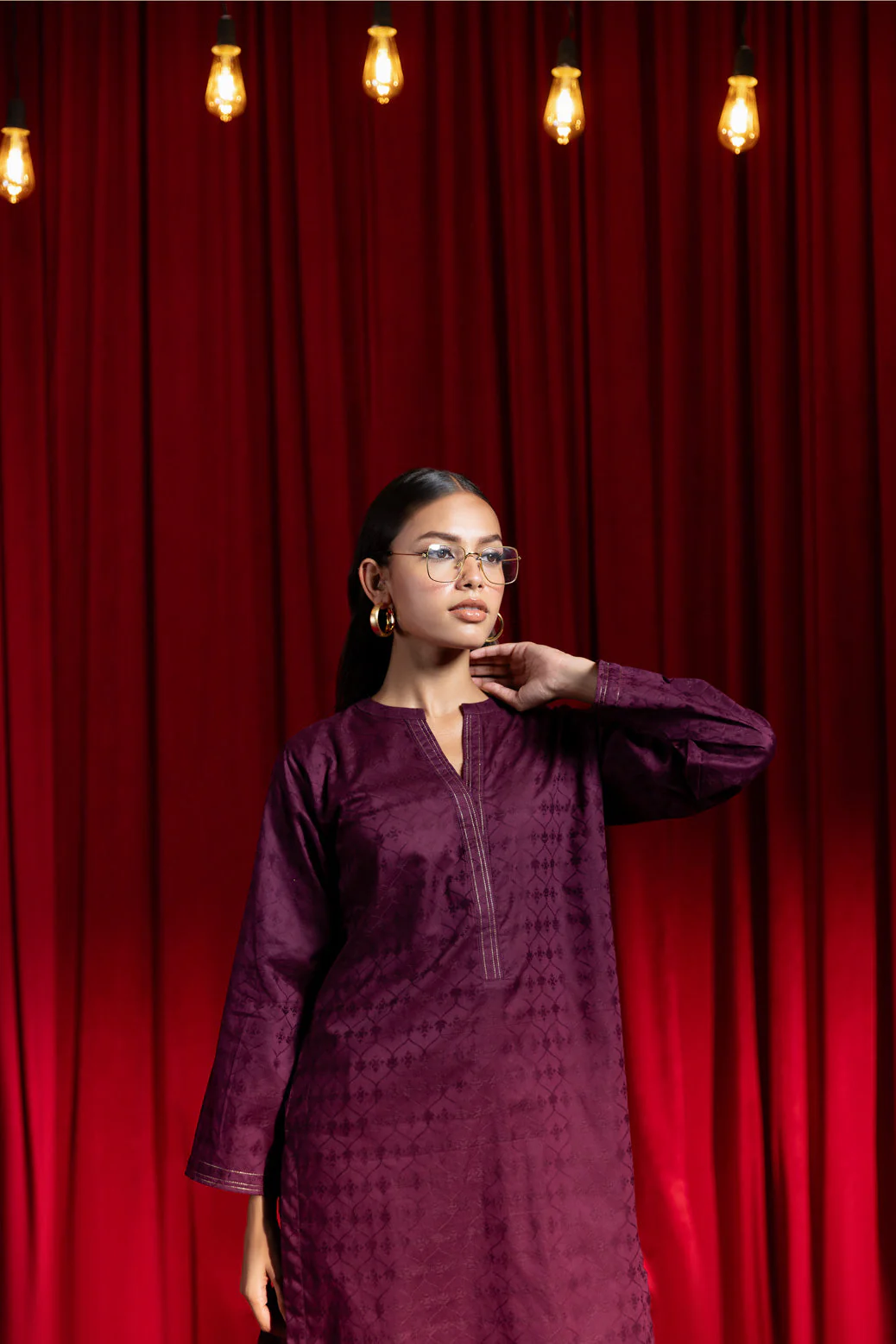PURPLE-JACQUARD-2 PIECE (WS7242P01) - Image 2