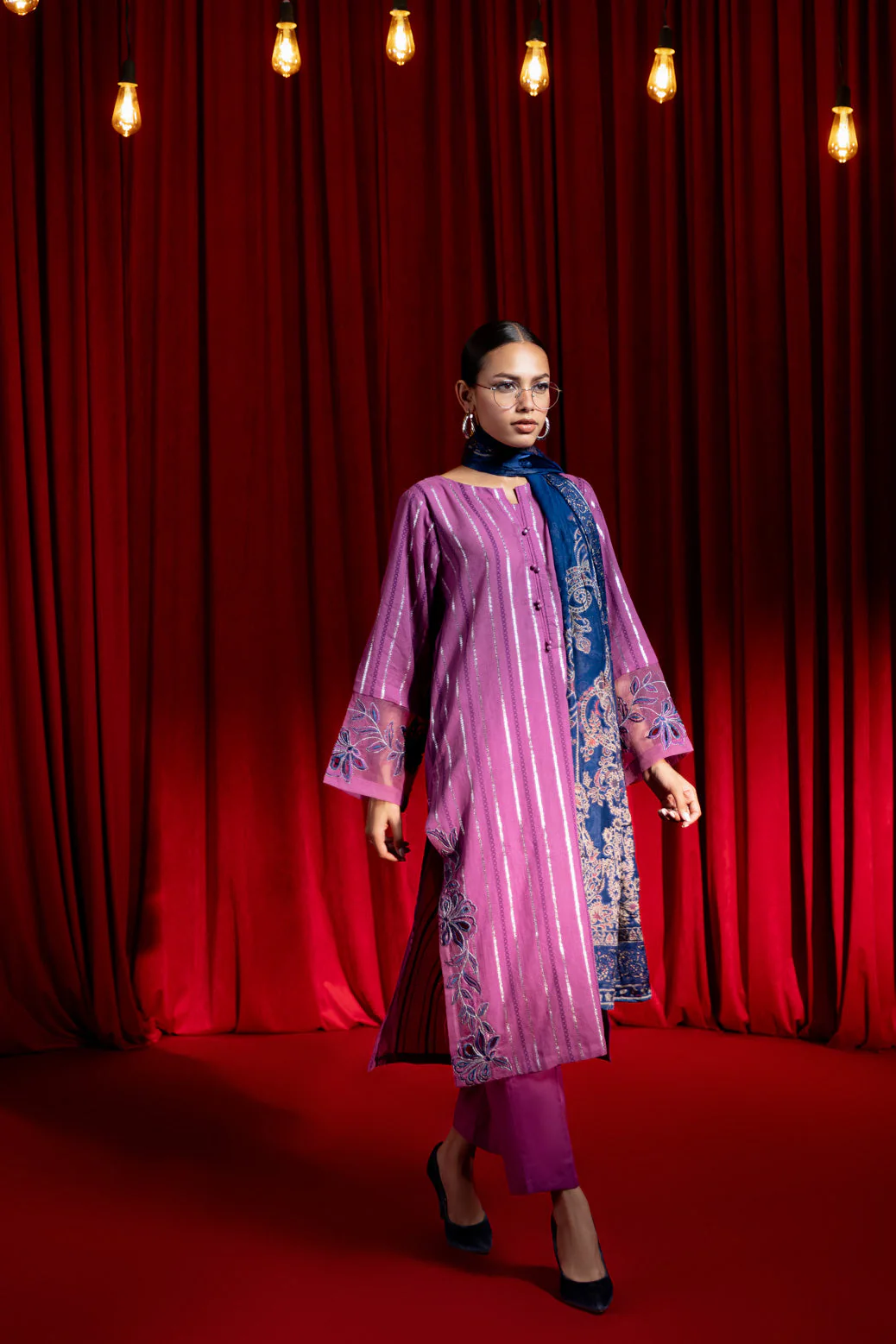 PURPLE-JACQUARD-3 PIECE (BPS5243P33) - Image 3