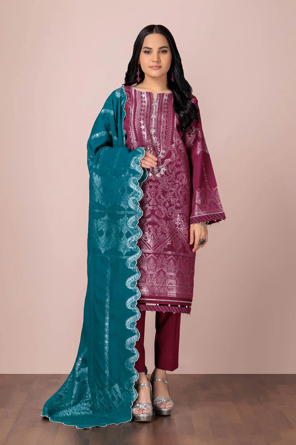 PURPLE-JACQUARD-3 PIECE (HBN233P38A) - Image 4
