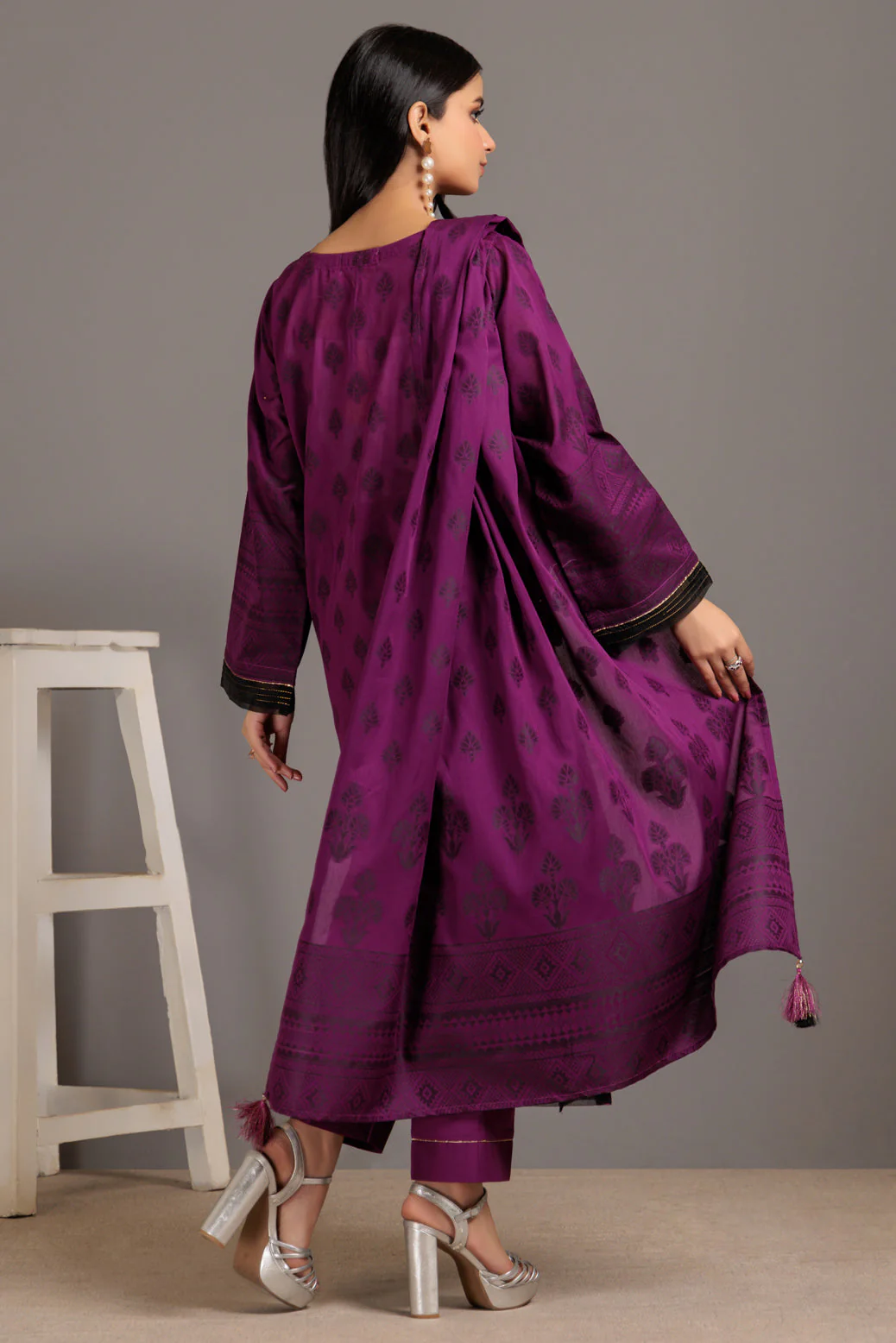 PURPLE-JACQUARD-3 PIECE (JAS233P01) - Image 4