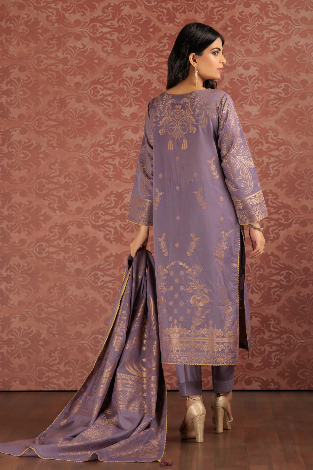 PURPLE-JACQUARD-3 PIECE (JSS233P11) - Image 4