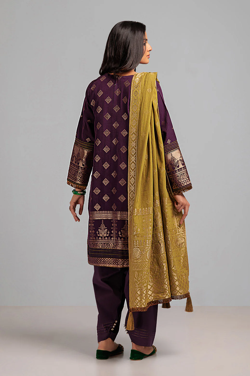 PURPLE-JACQUARD-3 PIECE (PWJ2233P07) - Image 3