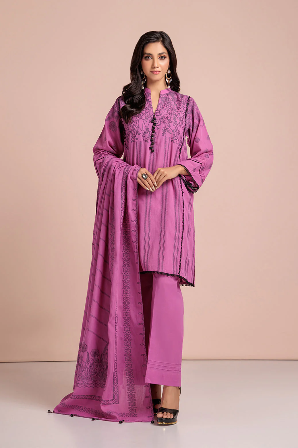 PURPLE-JACQUARD-3 PIECE (PWJ3233P05) - Image 2