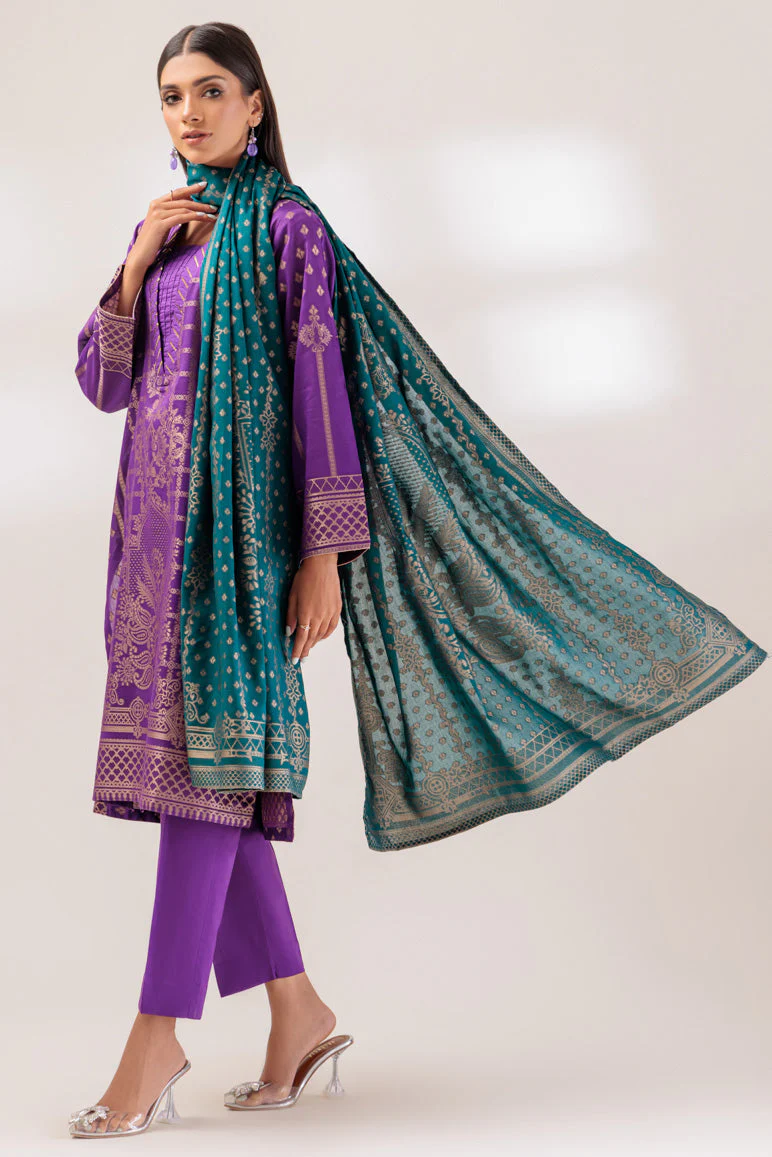 PURPLE-JACQUARD-3 PIECE (PWJ5233P09) - Image 3
