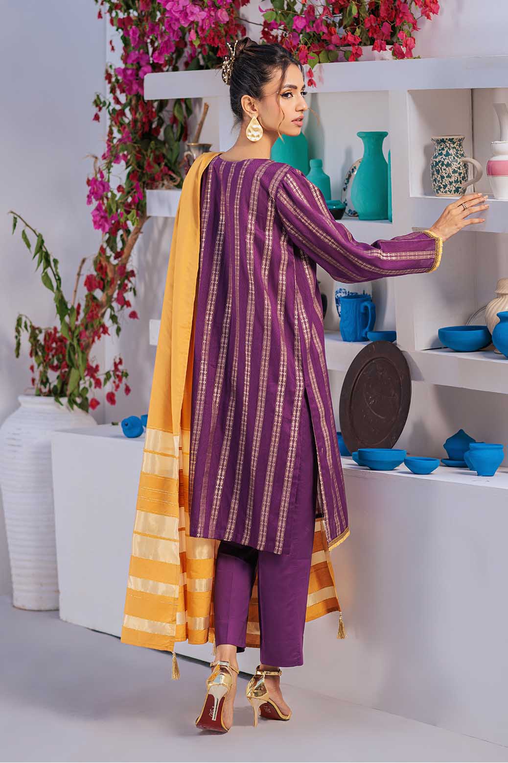 PURPLE-JACQUARD-3 PIECE (PWS5233P01) - Image 3