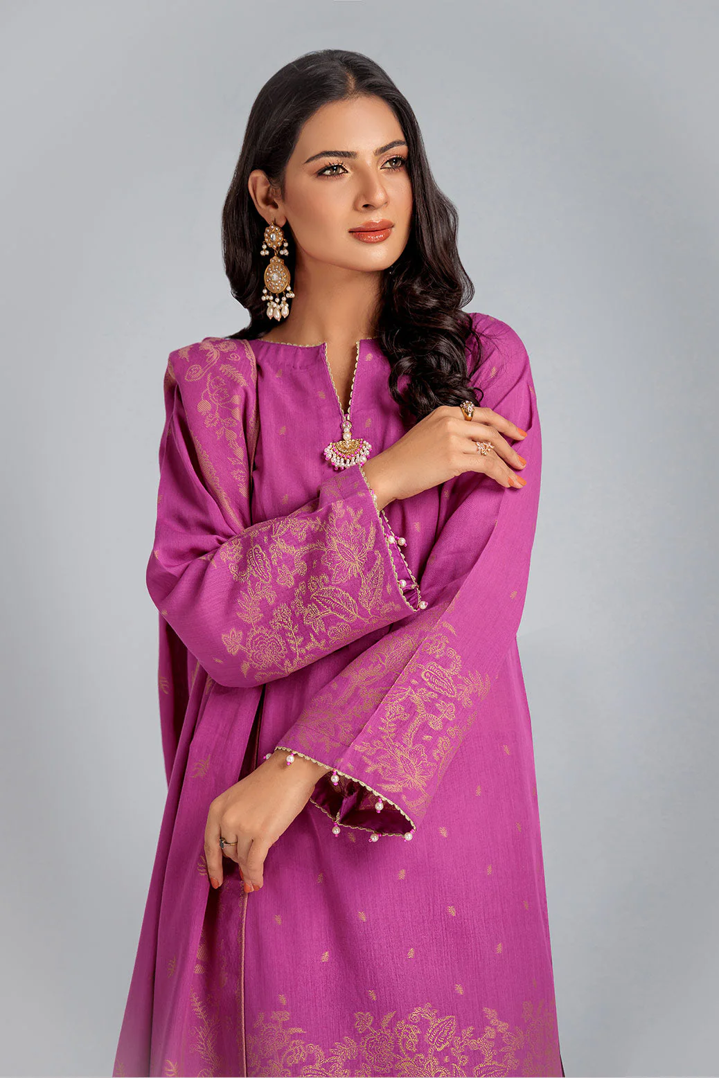 PURPLE-JACQUARD-3 PIECE (RBN233P12) - Image 2