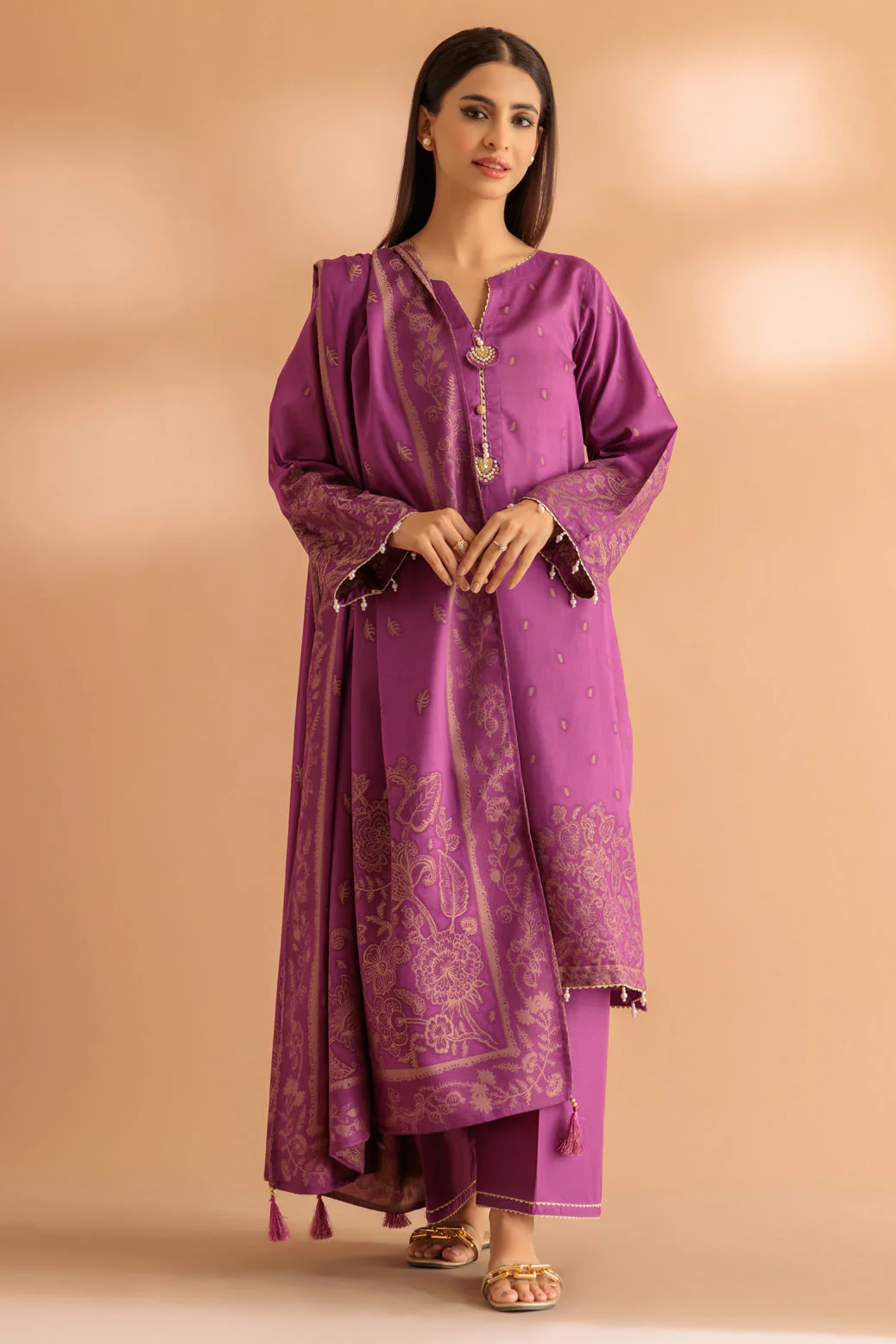 PURPLE-JACQUARD-3 PIECE (SJ1243P08) - Image 3