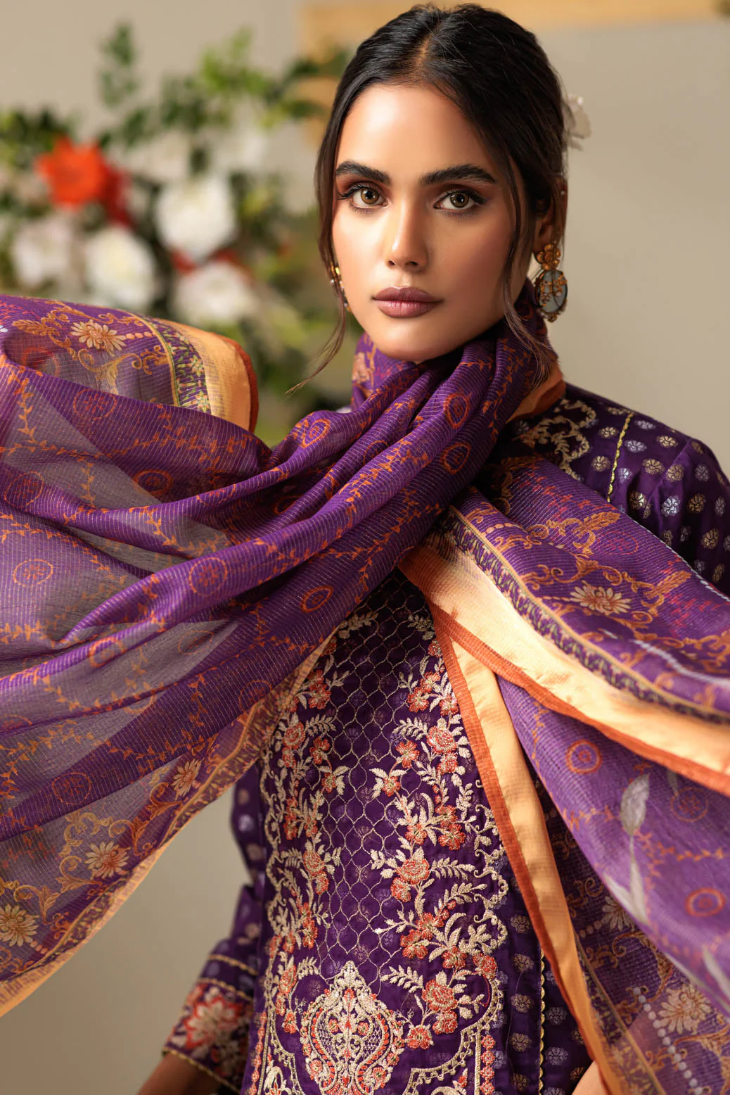 PURPLE-JACQUARD-3 PIECE (SSS233P111) - Image 5