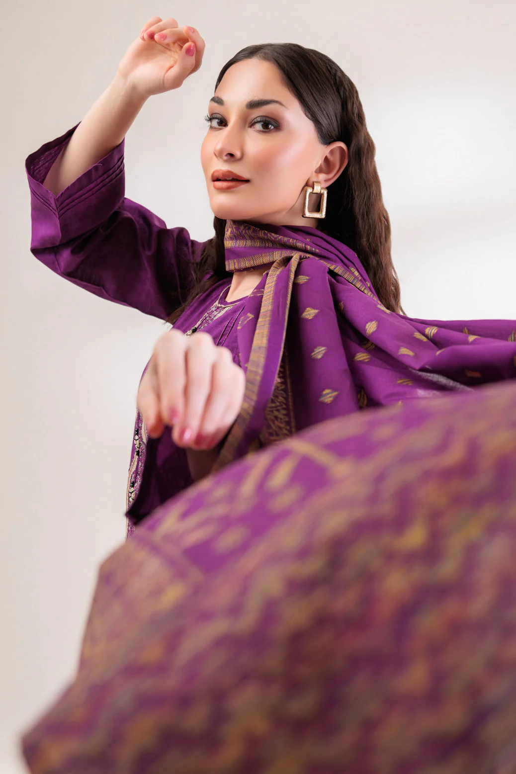 PURPLE-JACQUARD-3 PIECE (WS2233P06) - Image 2