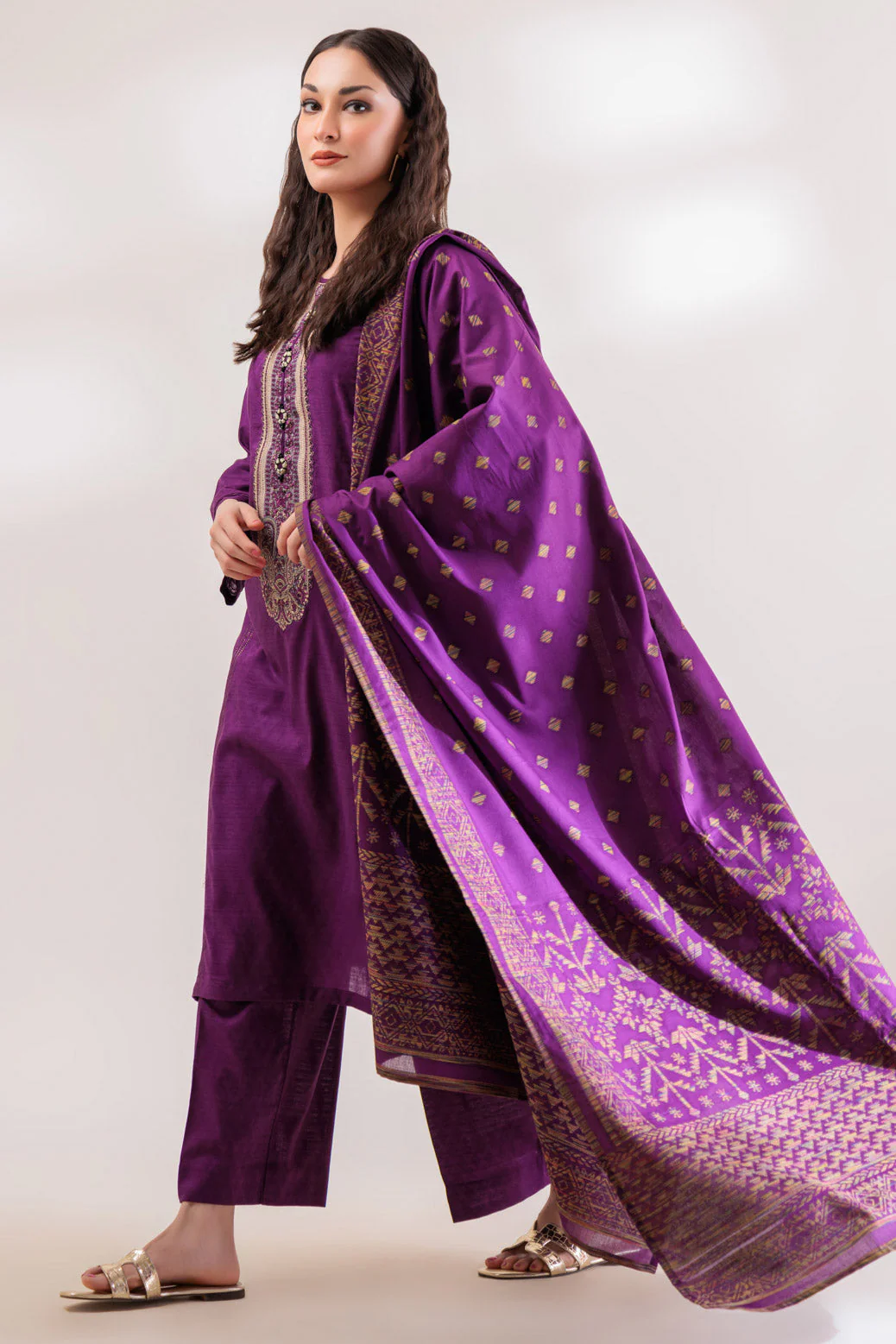 PURPLE-JACQUARD-3 PIECE (WS2233P06) - Image 3