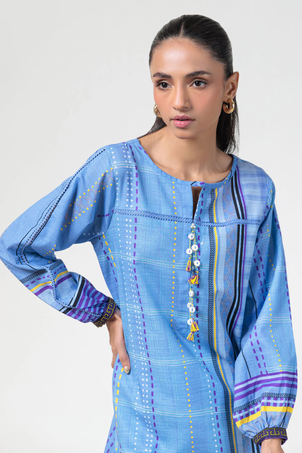 BLUE-KHADDAR-2 PIECE (WS1242P02) - Image 4