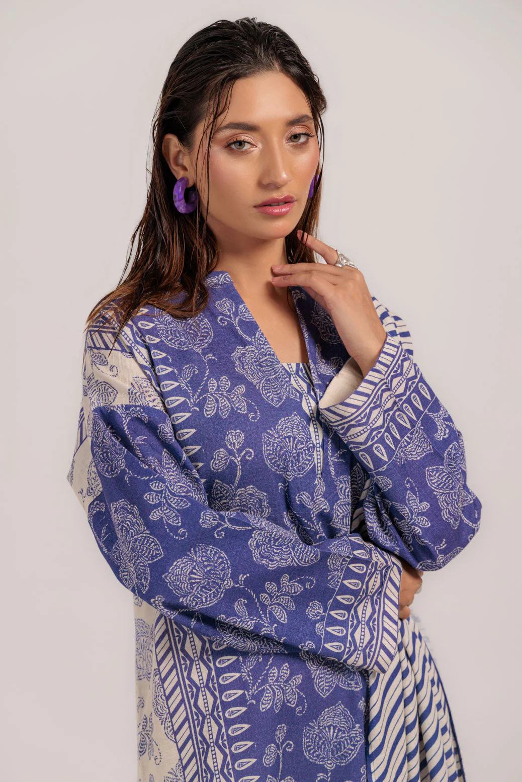 PURPLE-KHADDAR-3 PIECE (WS2243P37) - Image 3