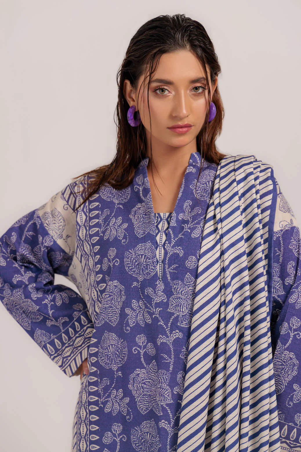 PURPLE-KHADDAR-3 PIECE (WS2243P37) - Image 5