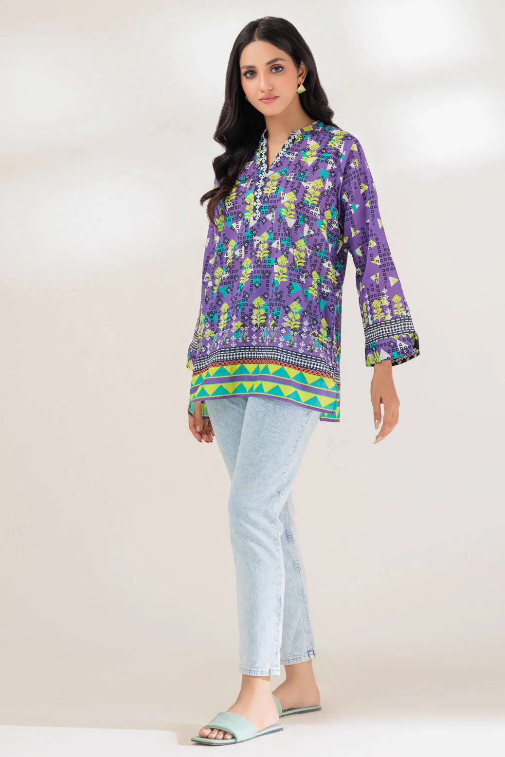PURPLE-LAWN-1 PIECE (SAK231P37) - Image 4