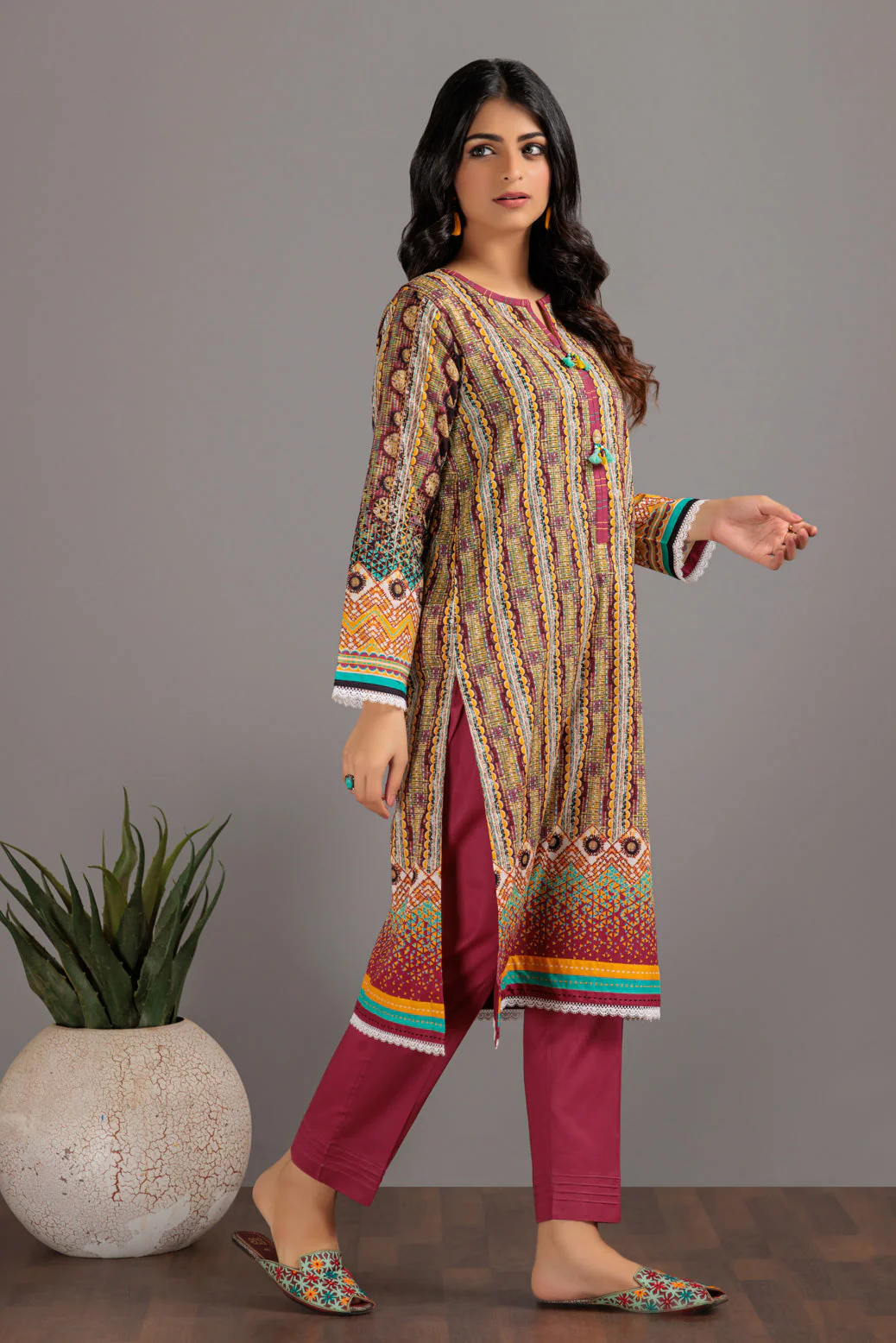 PURPLE-LAWN-2 PIECE (SAS232P05) - Image 3
