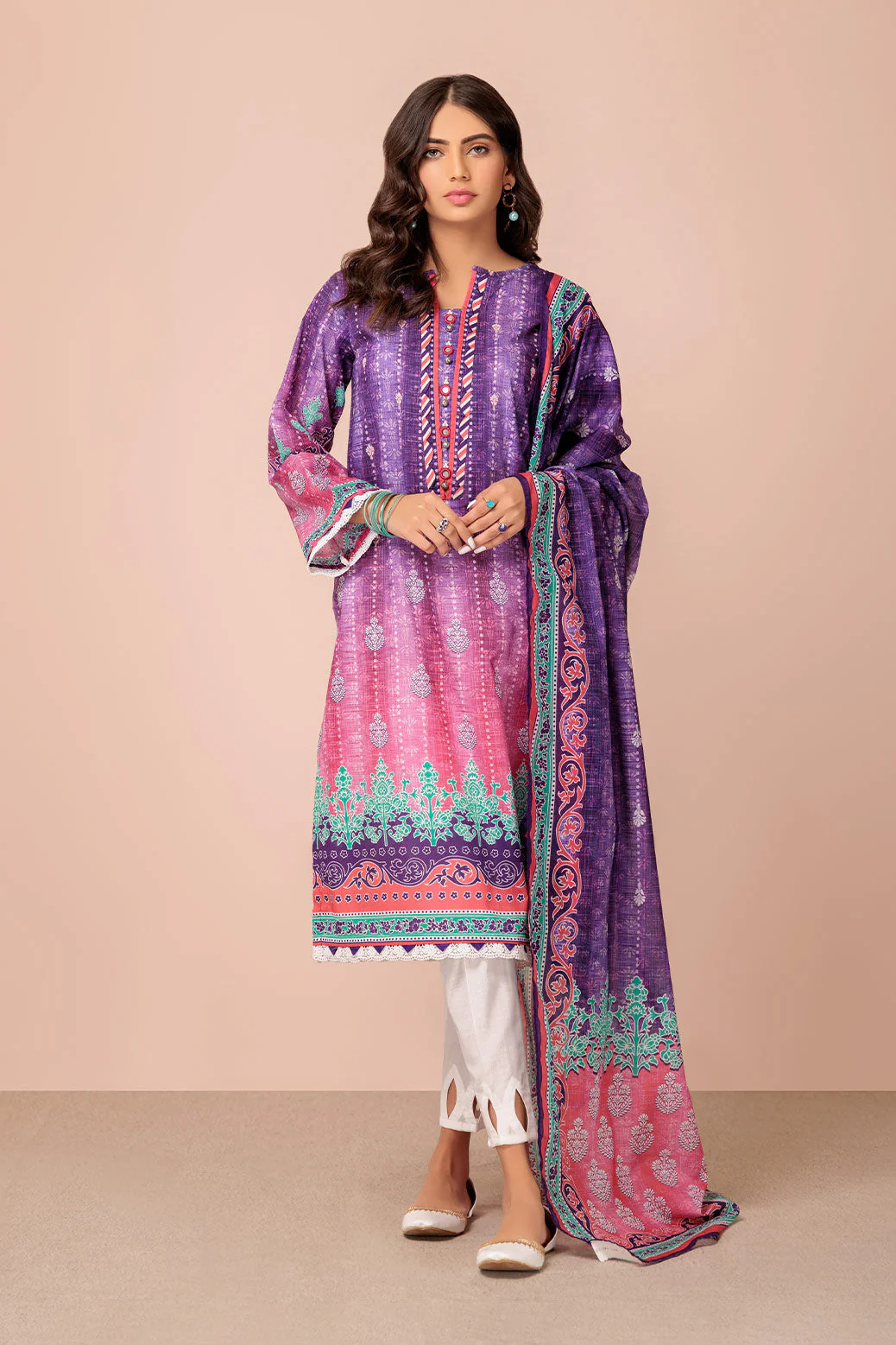 PURPLE-LAWN-2 PIECE (SAS232P37) - Image 3