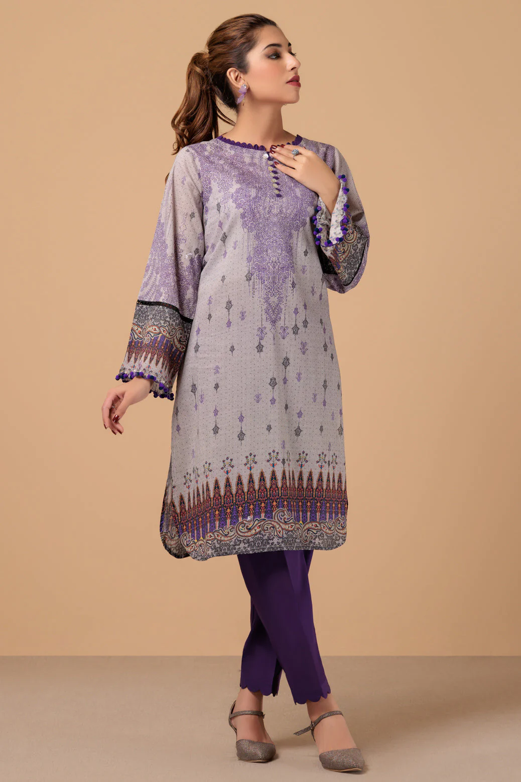 PURPLE-LAWN-2 PIECE (SSS232P03) - Image 3