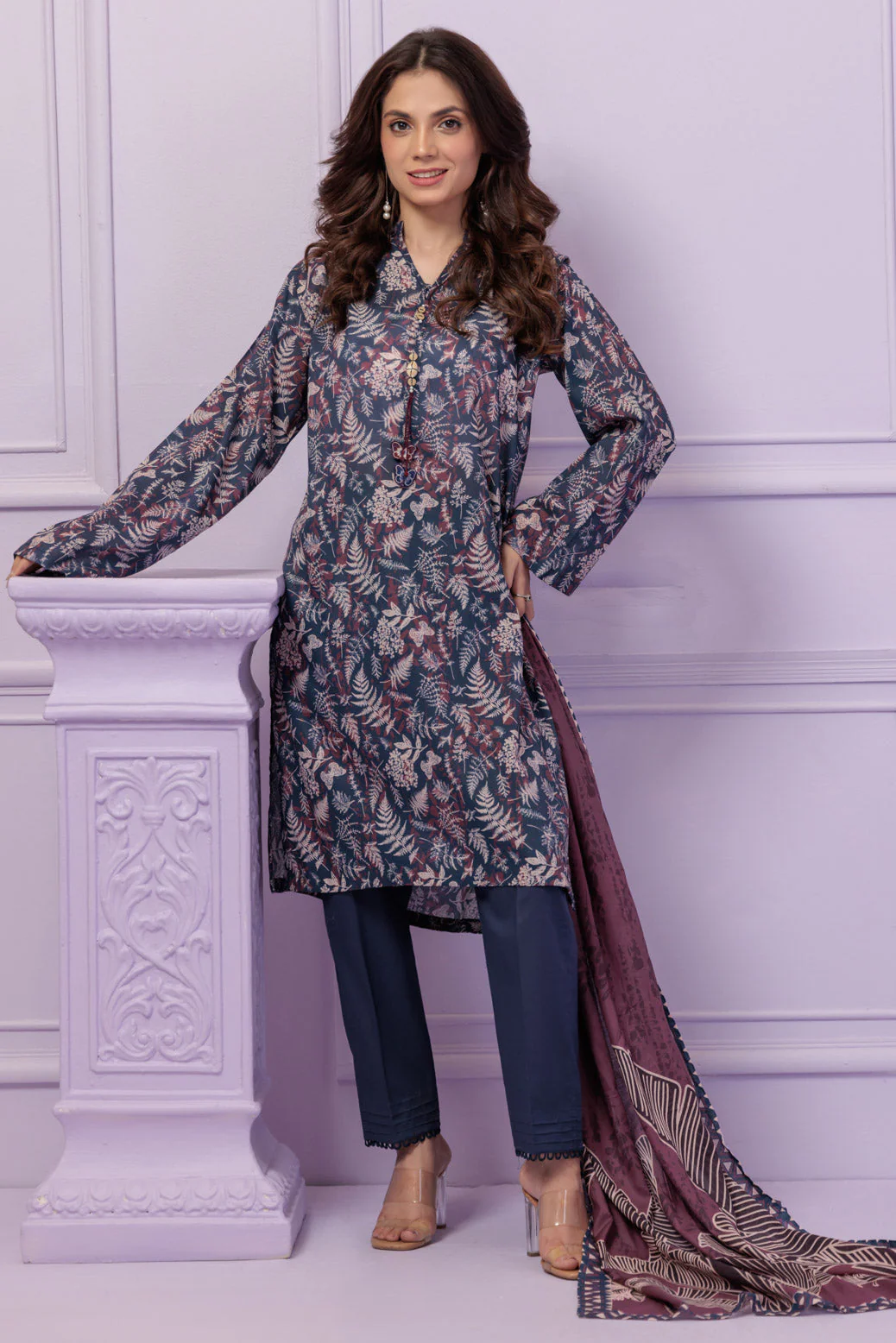 PURPLE-LAWN-3 PIECE (6S24B3P168) - Image 3