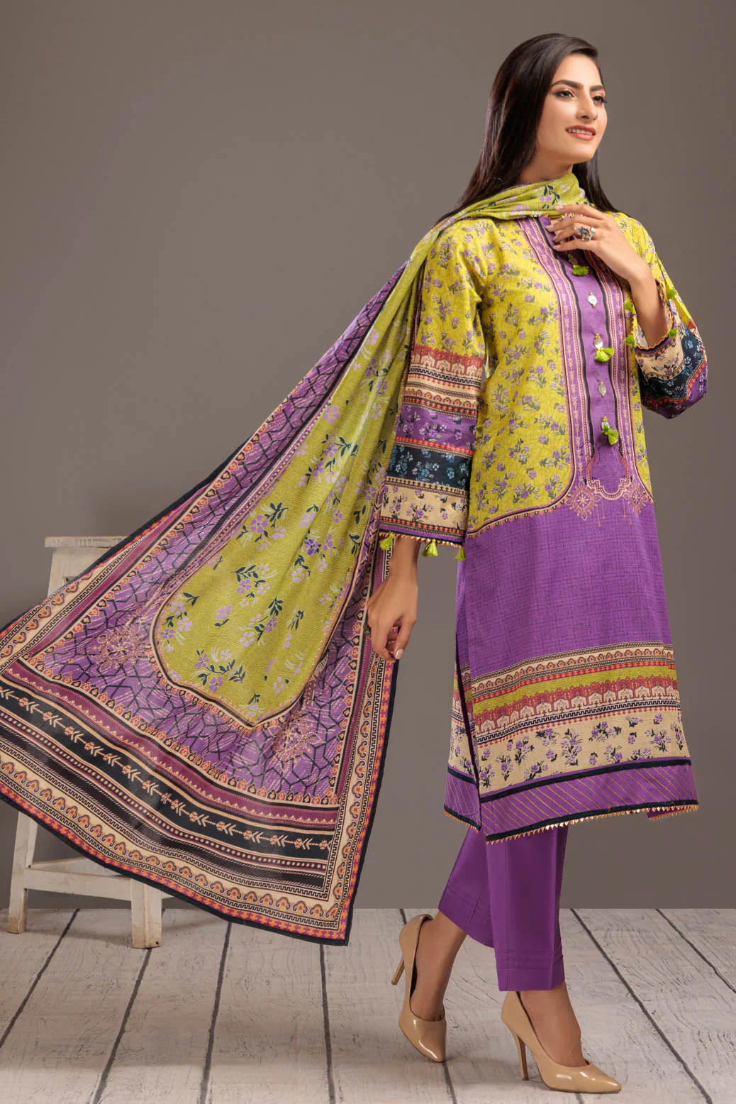 PURPLE-LAWN-3 PIECE (SAS233P29) - Image 2