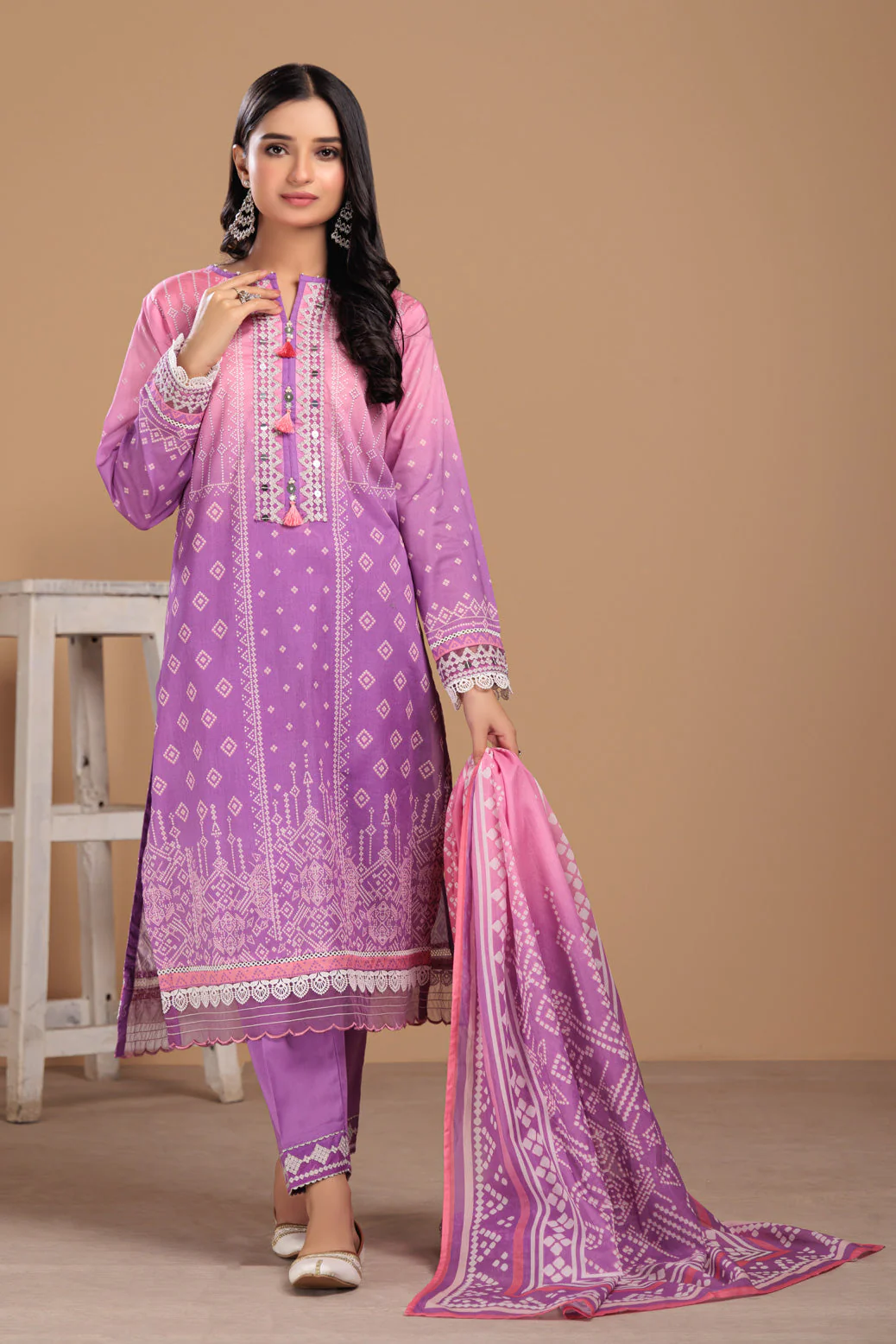 PURPLE-LAWN-3 PIECE (SAS233P58) - Image 3