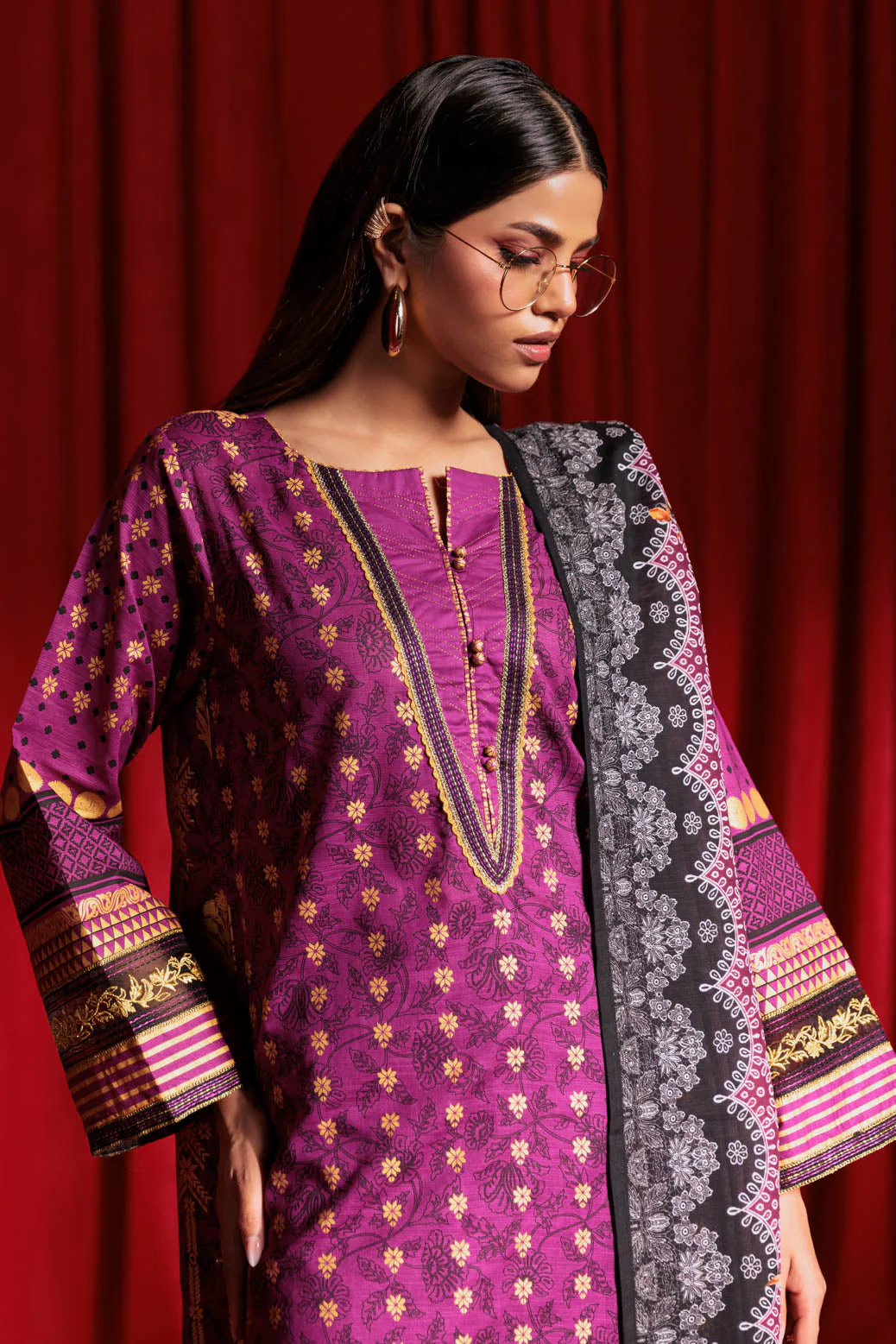 PURPLE-LAWN-3 PIECE (SS2243P69) - Image 2