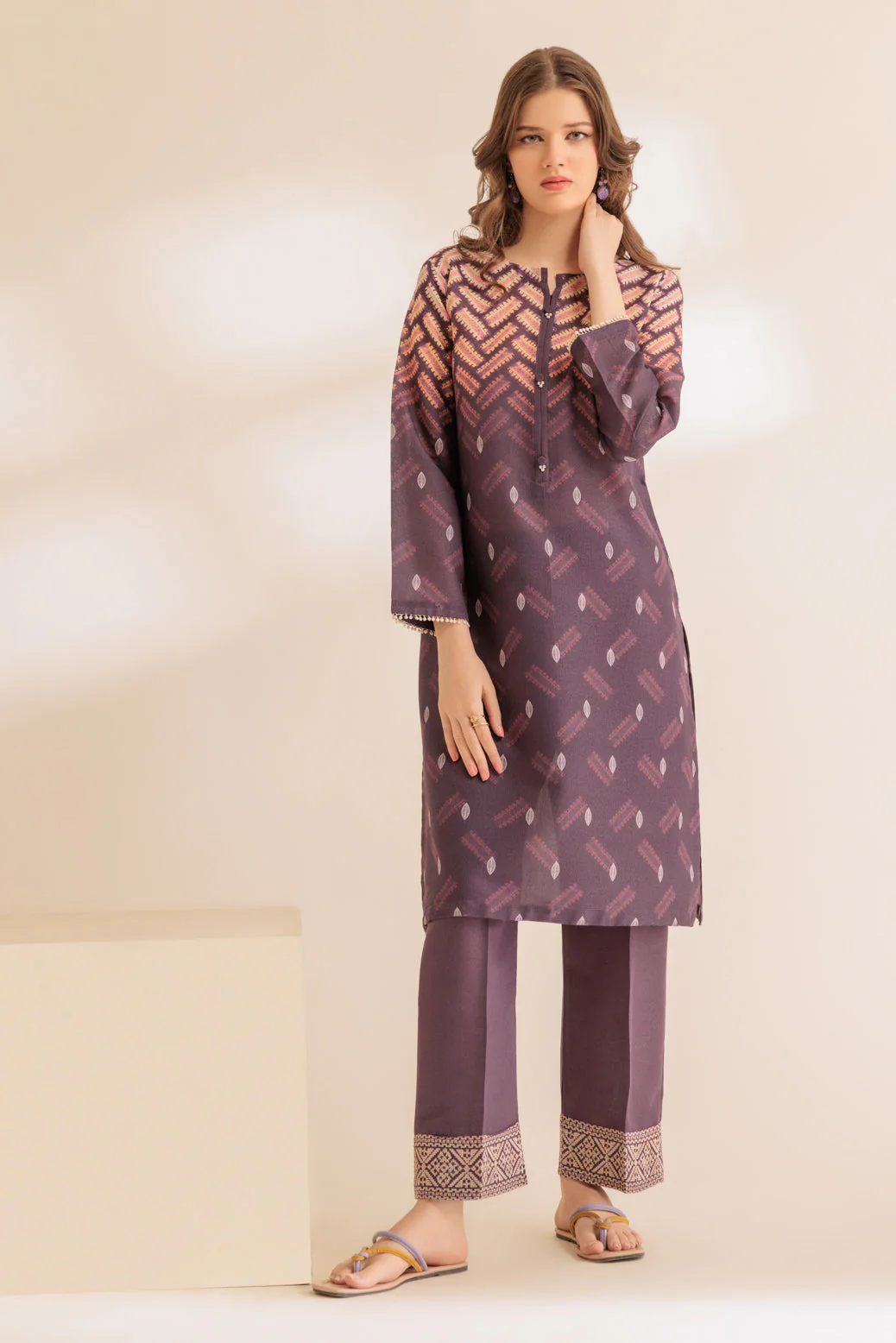 PURPLE-SHIMMERY-2 PIECE (SS2242P31) - Image 2