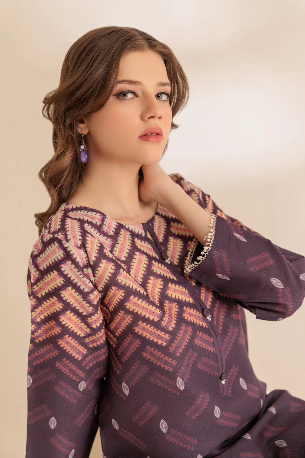 PURPLE-SHIMMERY-2 PIECE (SS2242P31) - Image 5