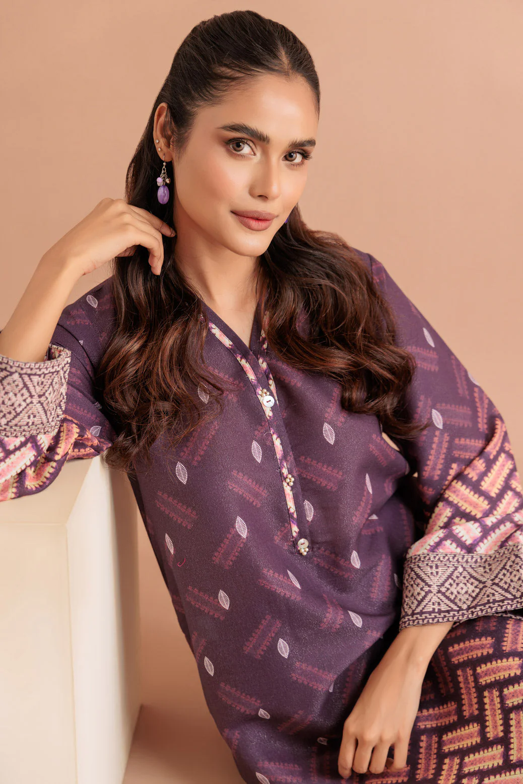 PURPLE-SHIMMERY-2 PIECE (SS6242P12) - Image 2