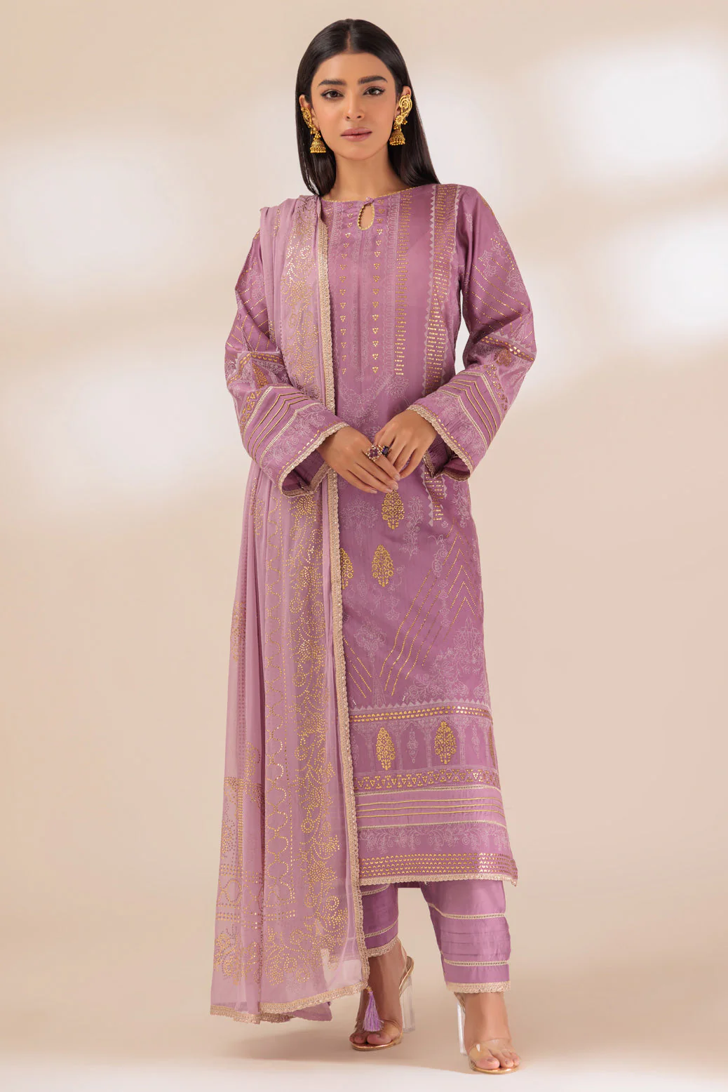 PURPLE-VISCOSE-3 PIECE (BSHS233P04) - Image 2