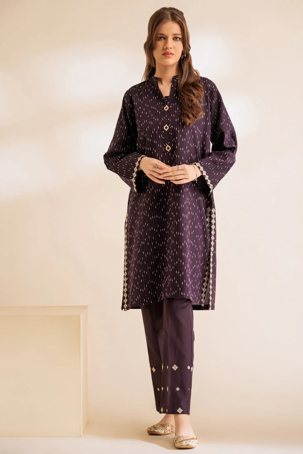 PURPLE-YARN DYED-2 PIECE (SS6242P14) - Image 2