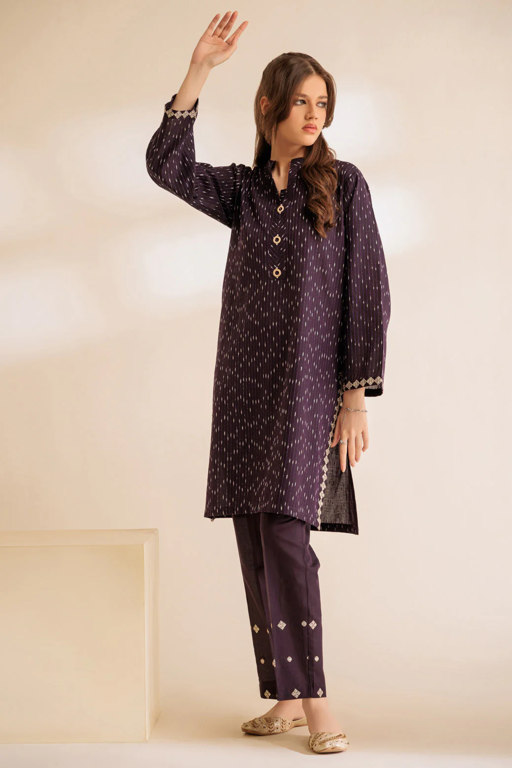 PURPLE-YARN DYED-2 PIECE (SS6242P14) - Image 3