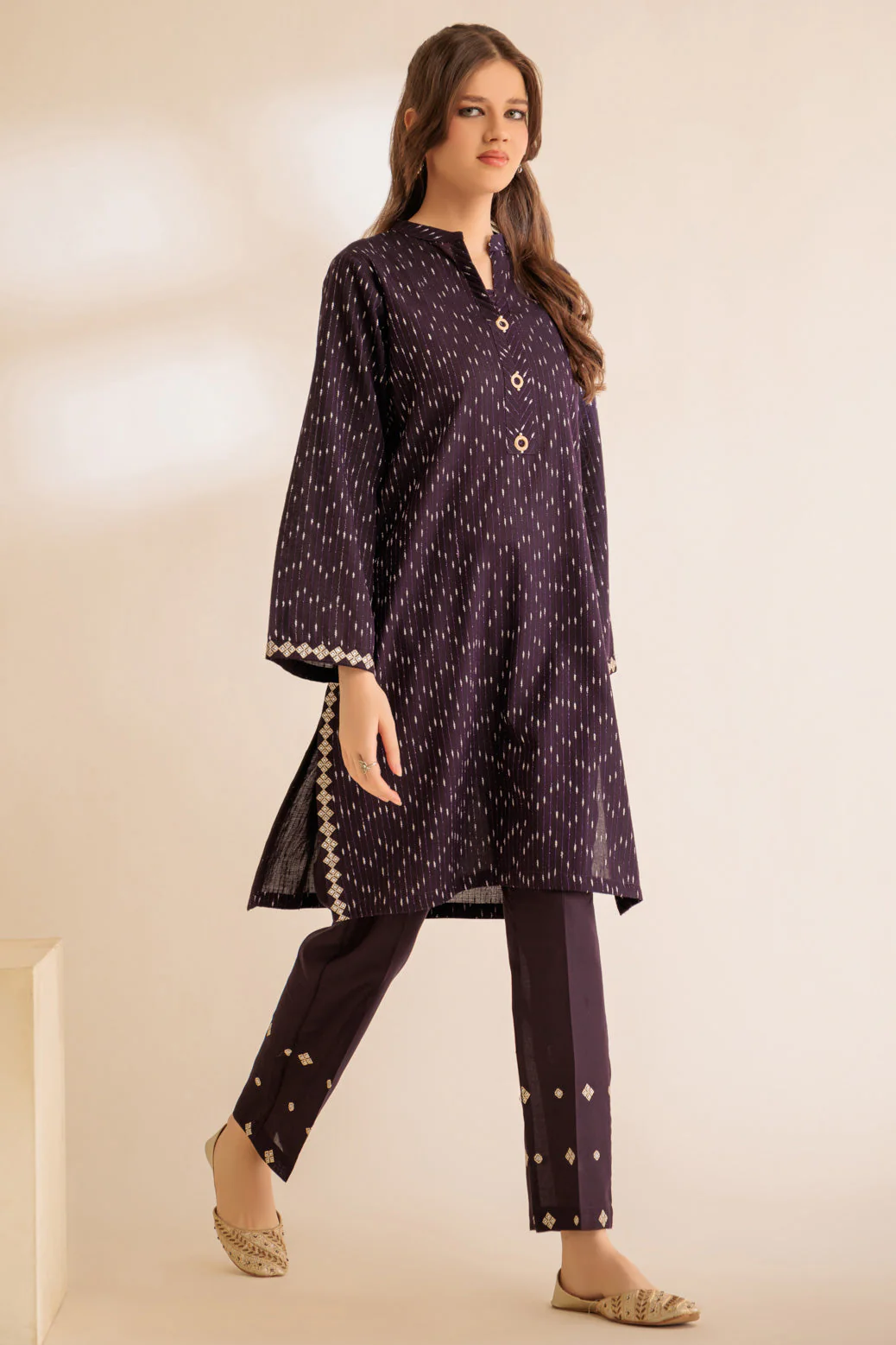 PURPLE-YARN DYED-2 PIECE (SS6242P14) - Image 4