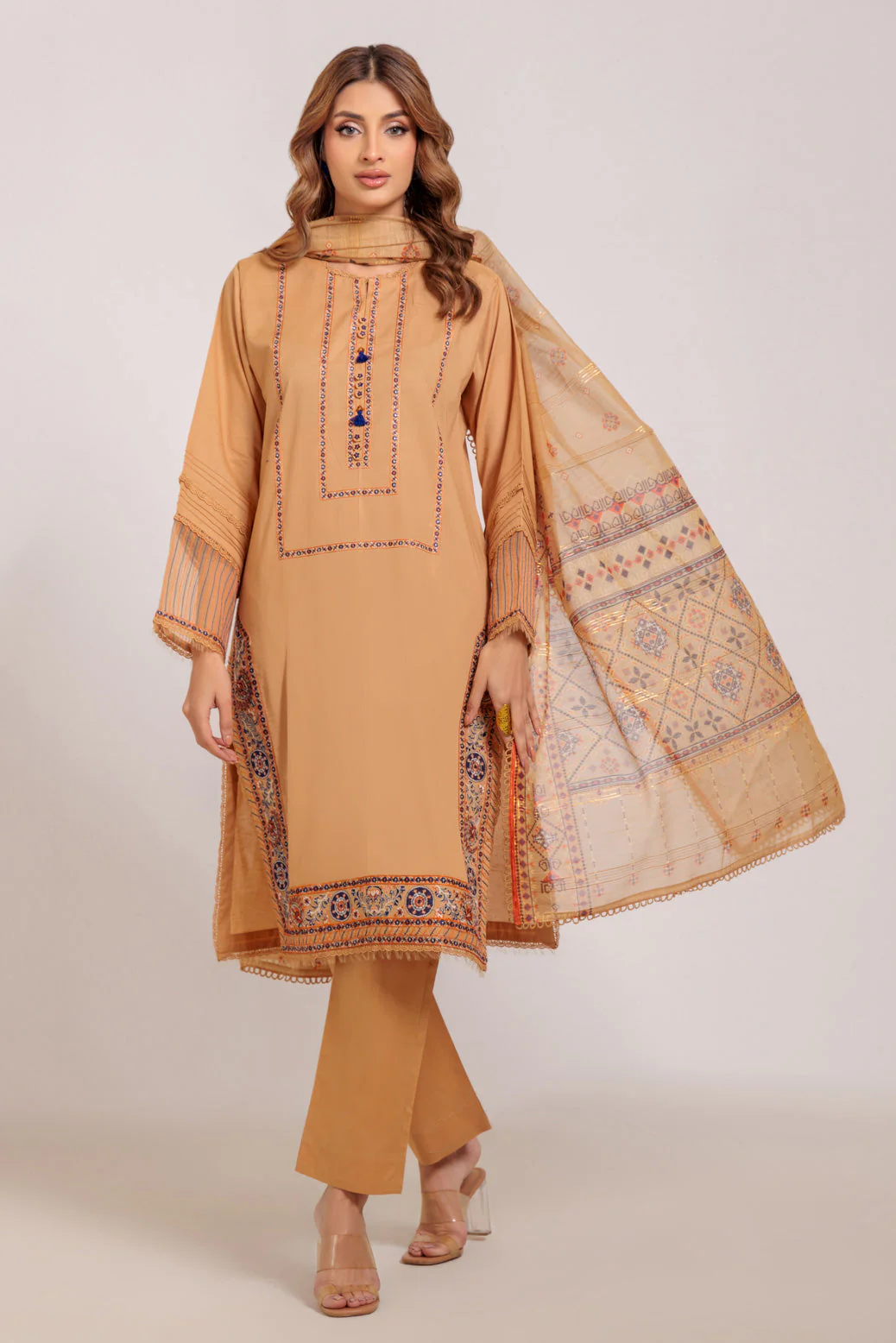 L-BROWN-CAMBRIC-3 PIECE (PWS2243P13) - Image 3