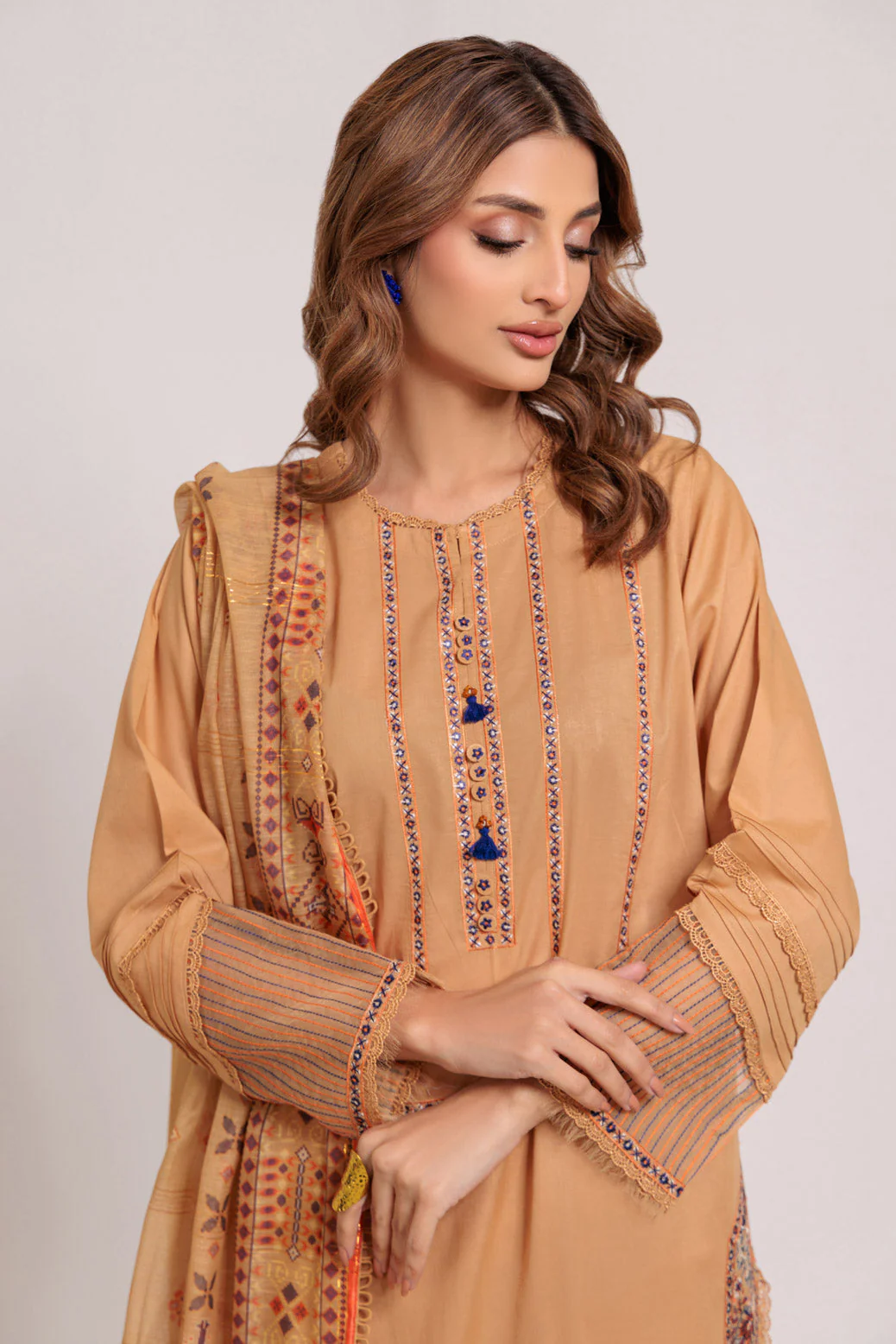 L-BROWN-CAMBRIC-3 PIECE (PWS2243P13) - Image 4