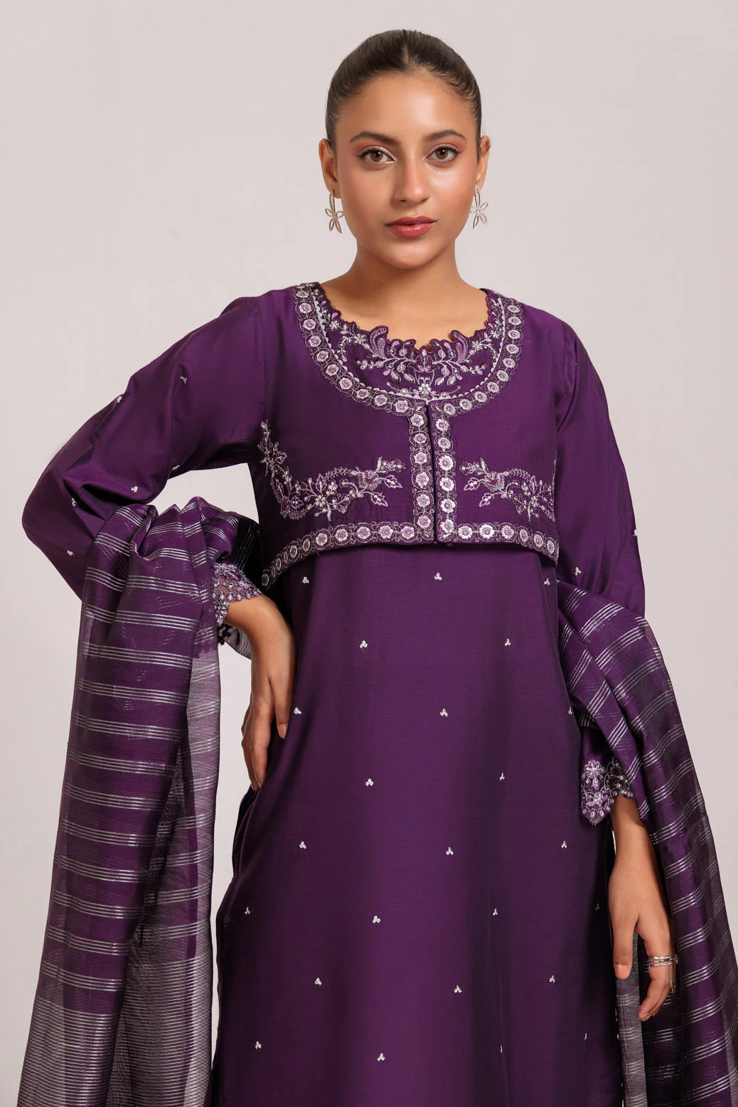 PURPLE-KHADDI NET-3 PIECE (PWS5243P12) - Image 2