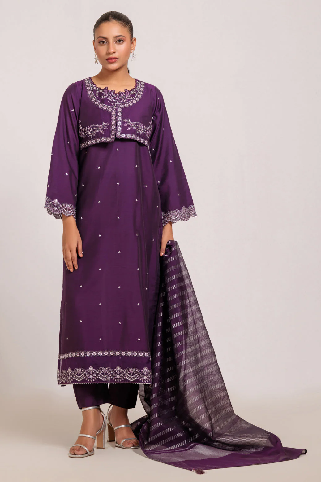 PURPLE-KHADDI NET-3 PIECE (PWS5243P12) - Image 3
