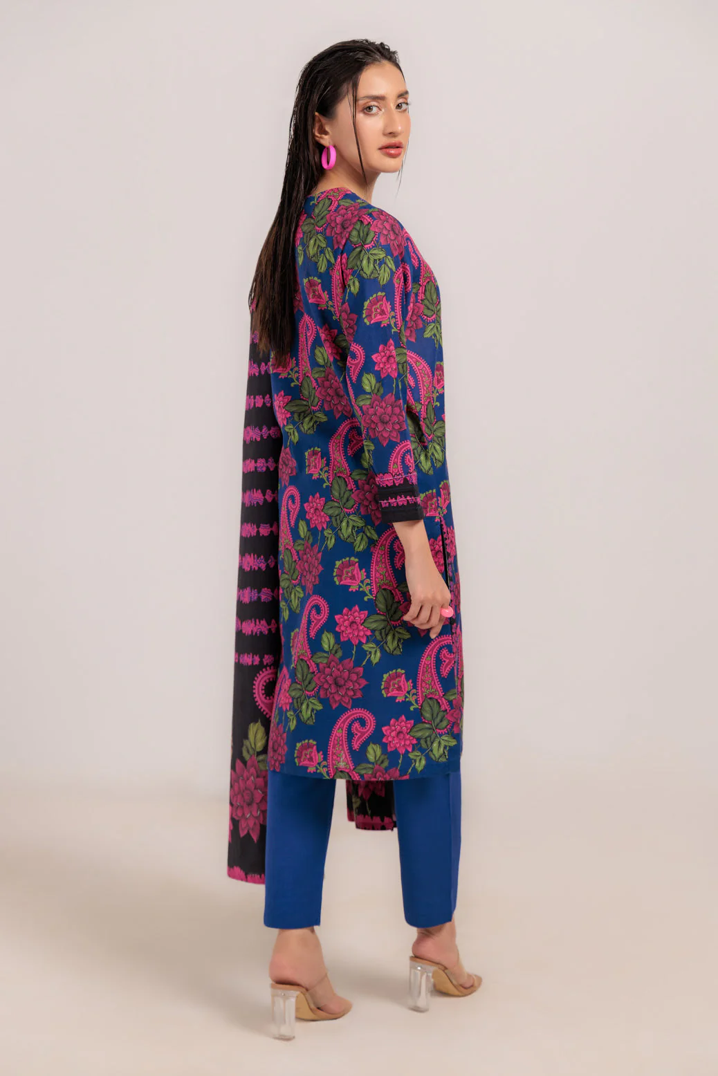 R-BLUE-KHADDAR-3 PIECE (WS2243P14) - Image 5