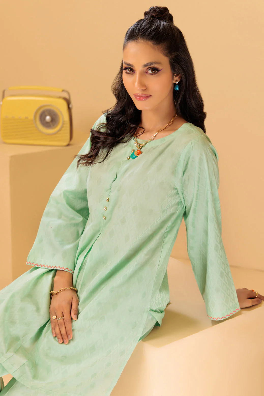 R-GREEN-JACQUARD-2 PIECE (SRS232P42) - Image 4