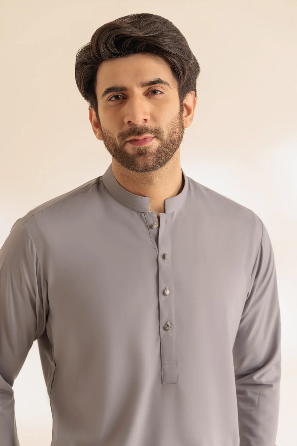 R-GREY-BLENDED-KURTA PAJAMA TROUSER - (KSS24-009) - Image 4