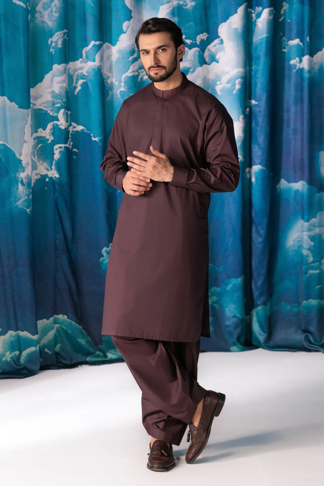 R-WOOD-COTTON-KURTA SHALWAR - (KSRW24-017) - Image 3